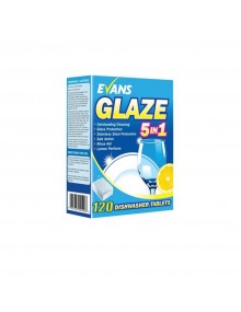 Evans Glaze 5 In 1 Dishwasher Tablets - Box of 120 